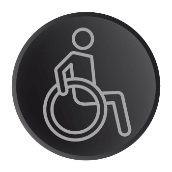 Disco per movimentazione disabili