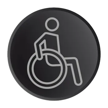 Disco per movimentazione disabili