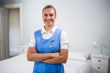 OSS specializzata nell'igiene a letto