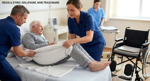 come sollevare un anziano senza trascinarlo