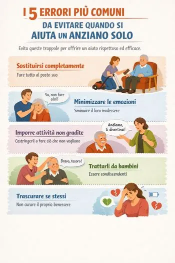 errori da non fare con un anziano solo