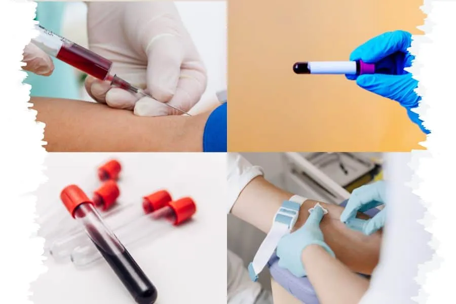infermiere effettua un prelievo sangue a domicilio del paziente