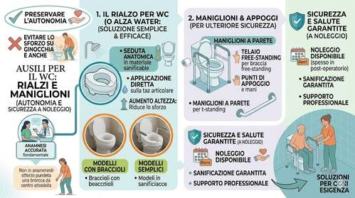 infografica ausili per il wc
