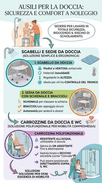 infografica ausili per la doccia