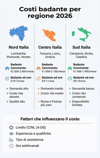 quanto costa una badante in Italia
