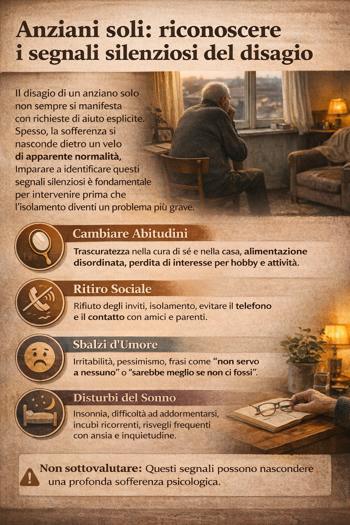 segnali di disaggi anziani soli